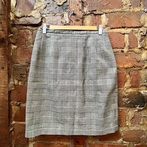 Vintage plaid mini skirt